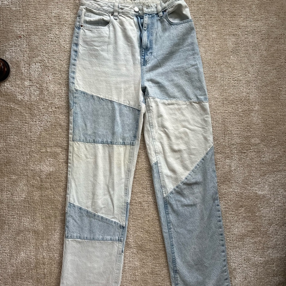 PacSun 90s Boyfriend Patchwork Denim Jeans